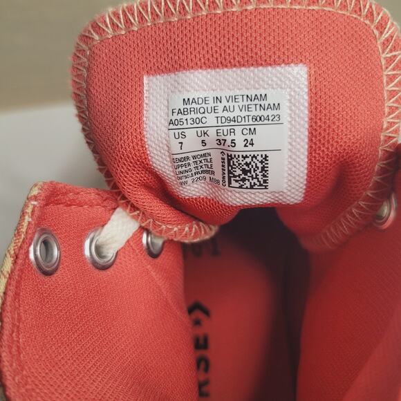 Converse- Chuck Taylor- All Star Move Platform Checkered- Rhubarb Pie- size 7 - Picture 6 of 6